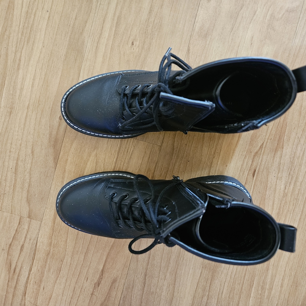 Aldo Black Combat Boots